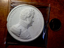 Unique French Louis Philippe I Duke of Orléans (1773-1850) Chalk Image K1