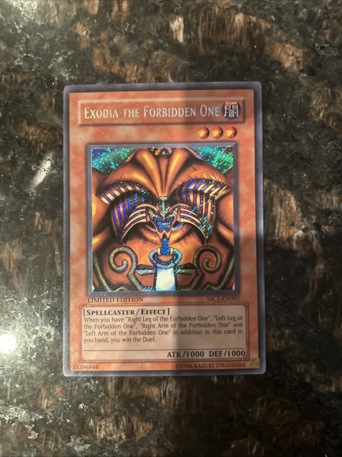 Exodia the Forbidden One MC1-EN001 Master Collection Vol 1 Limited Edition