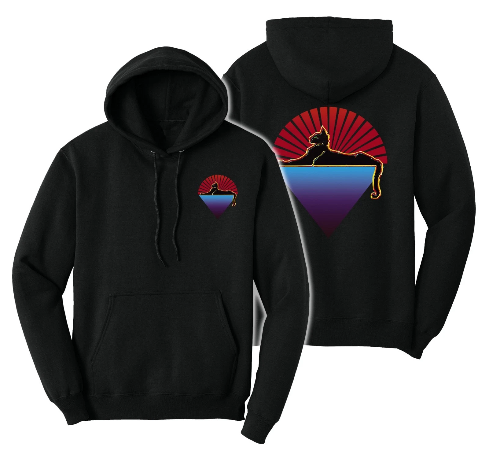 Grateful Dead Cats Under the Stars PRINTED Pullover or Zip Up Hoodie Sweatshirt
