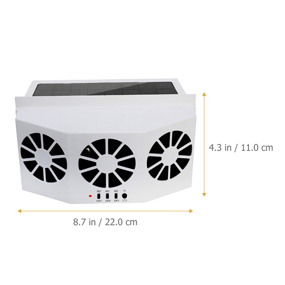 Car Fan for Fresh Air Conditioner Conditioning Powered Solar Car Fan