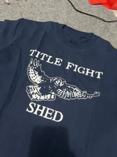 Title Fight Shed Gift Fan Short Sleeve Cotton Black All Size Shirt AC2203