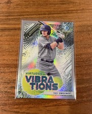 Trey Sweeney 2022 Bowman Chrome Prospects Virtuosic Vibrations Refractor NRMT+