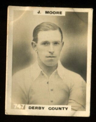 Tabakkarte, Pinnace, FOOTBALLERS, 1922, KF Type 3, J Moore, Derby County, #747a