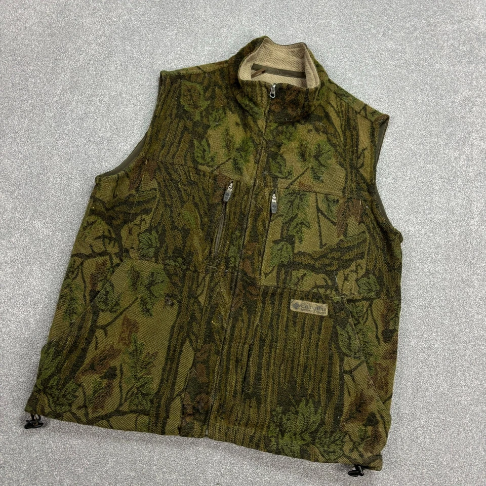 Columbia Jacke Erwachsene Medium Grün RealTree Weste Workwear Camouflage Jagd... - Bild 2 von 4