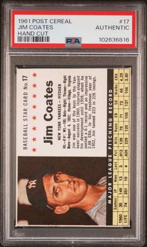 1961 Jim Coates [Hand Cut] #17