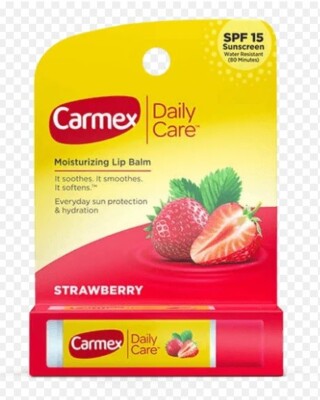 CARMEX Strawberry Stick Feuchtigkeitsspendender FÜR trockenen & rissigen Lippenbalsam