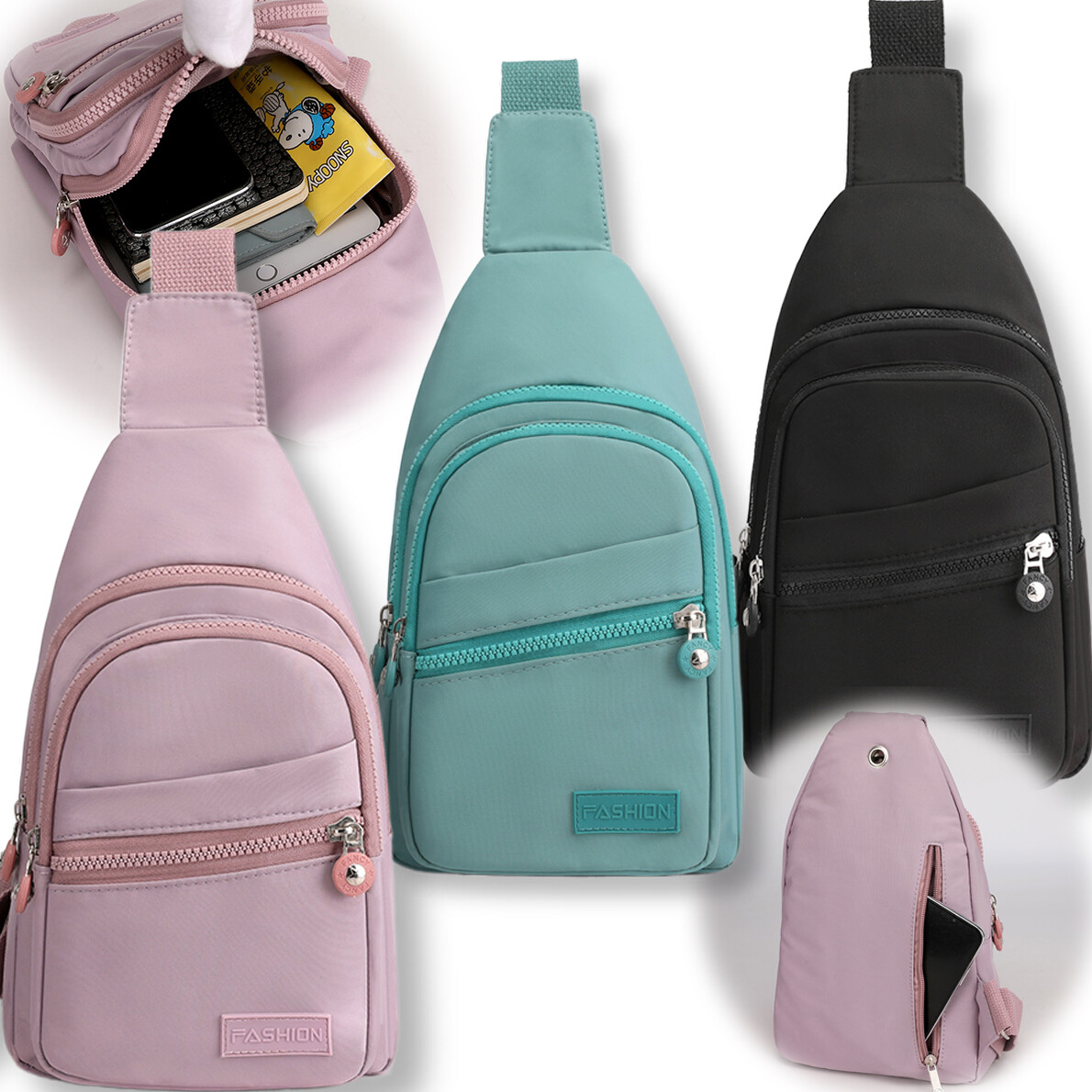 crossbody sling backpack sling bag travel hiking chest bag daypack O-TBOST for Men Women Convertible (Purple) : Clothing, Shoes & Jewelry ready functionality MOSISO Black Sling Backpack with