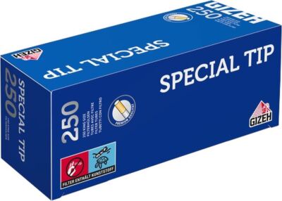 Gizeh Special Tip blau Hülsen Zigarettenhülsen ( 4x 250er - Packung)