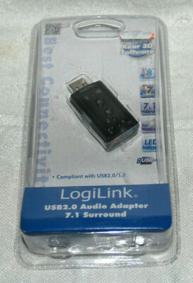 Sound Card USB 2.0 LogiLink Audio Adapter 7.1 Surround UA0078