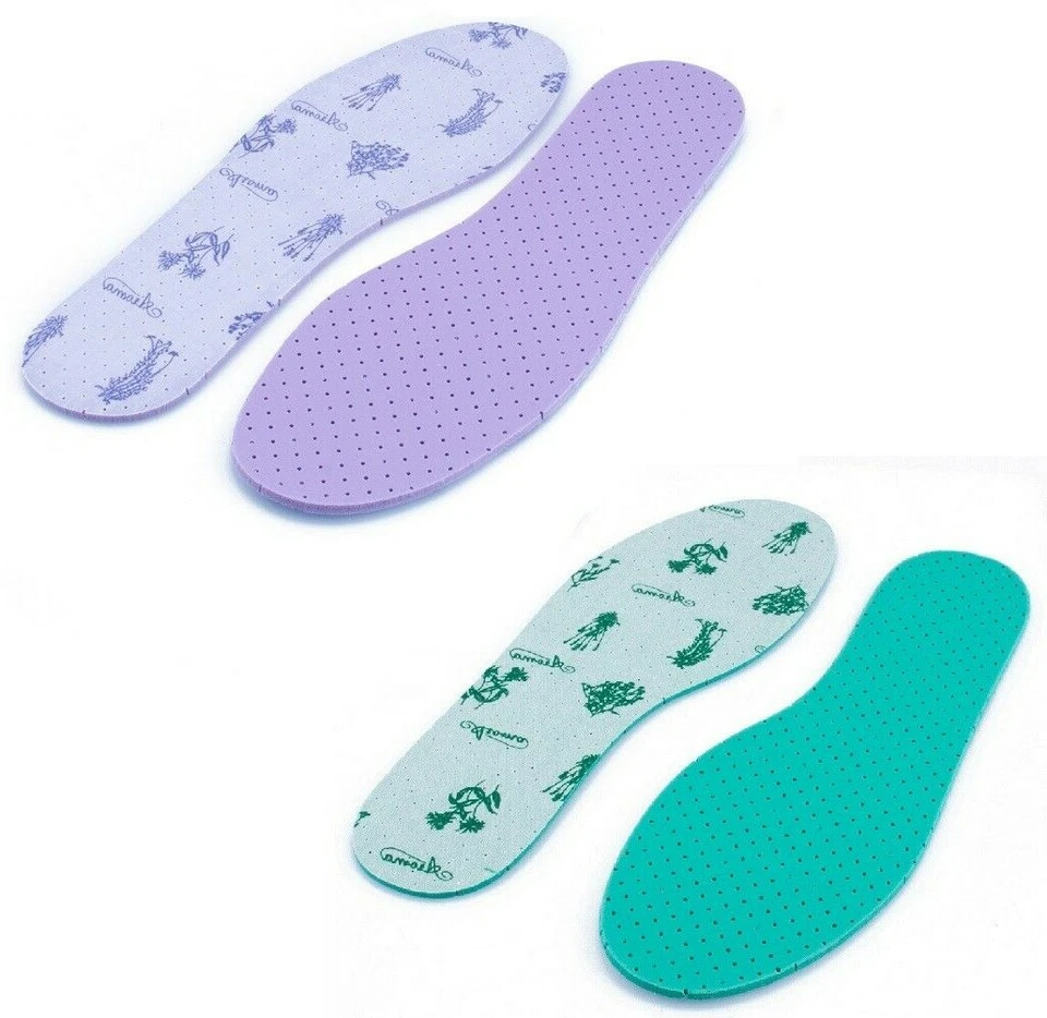 Mint Or Lavender Scent Anti Odour Eaters Insoles Shoe Inner Sole Deodorising