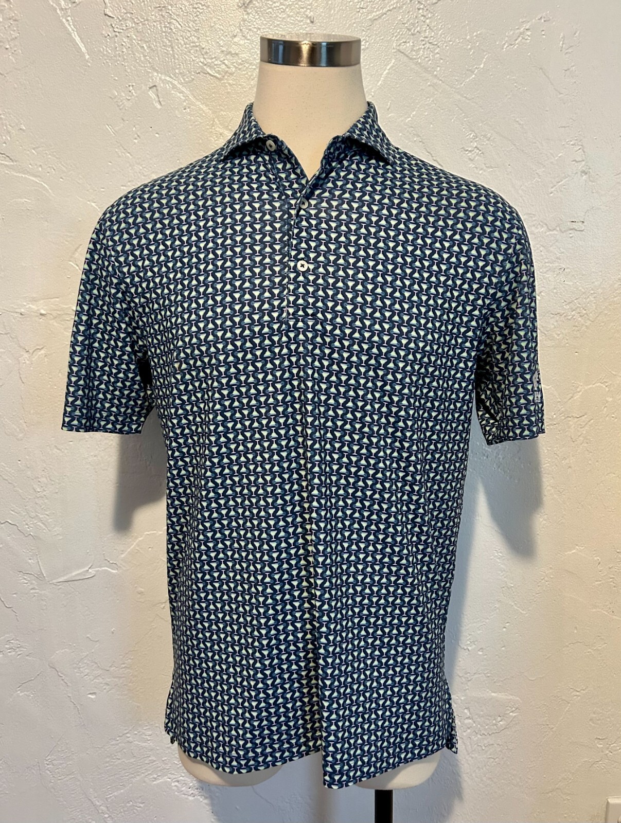 Turtleson Golf Riviera Country Club Polo Shirt Mini M… Gem