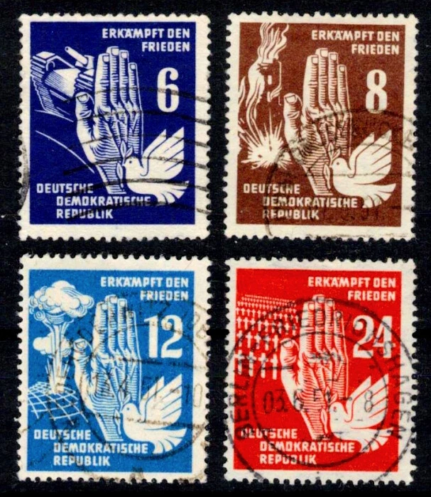 DDR 276-279 , gestempelt / o / Frieden , 2.Weltkrieg , Armee , Militär /g1 - Bild 1 von 1