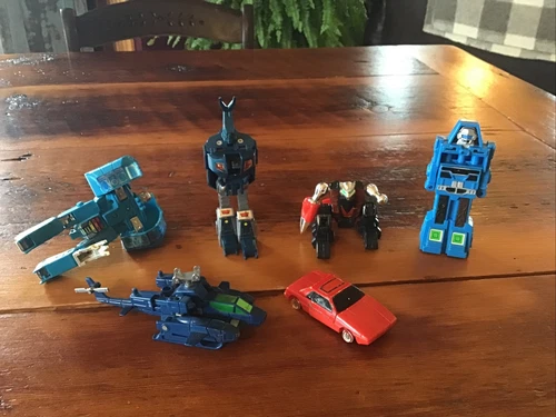 6 Vintage Transformers Toy Action Figure Lot 1980's