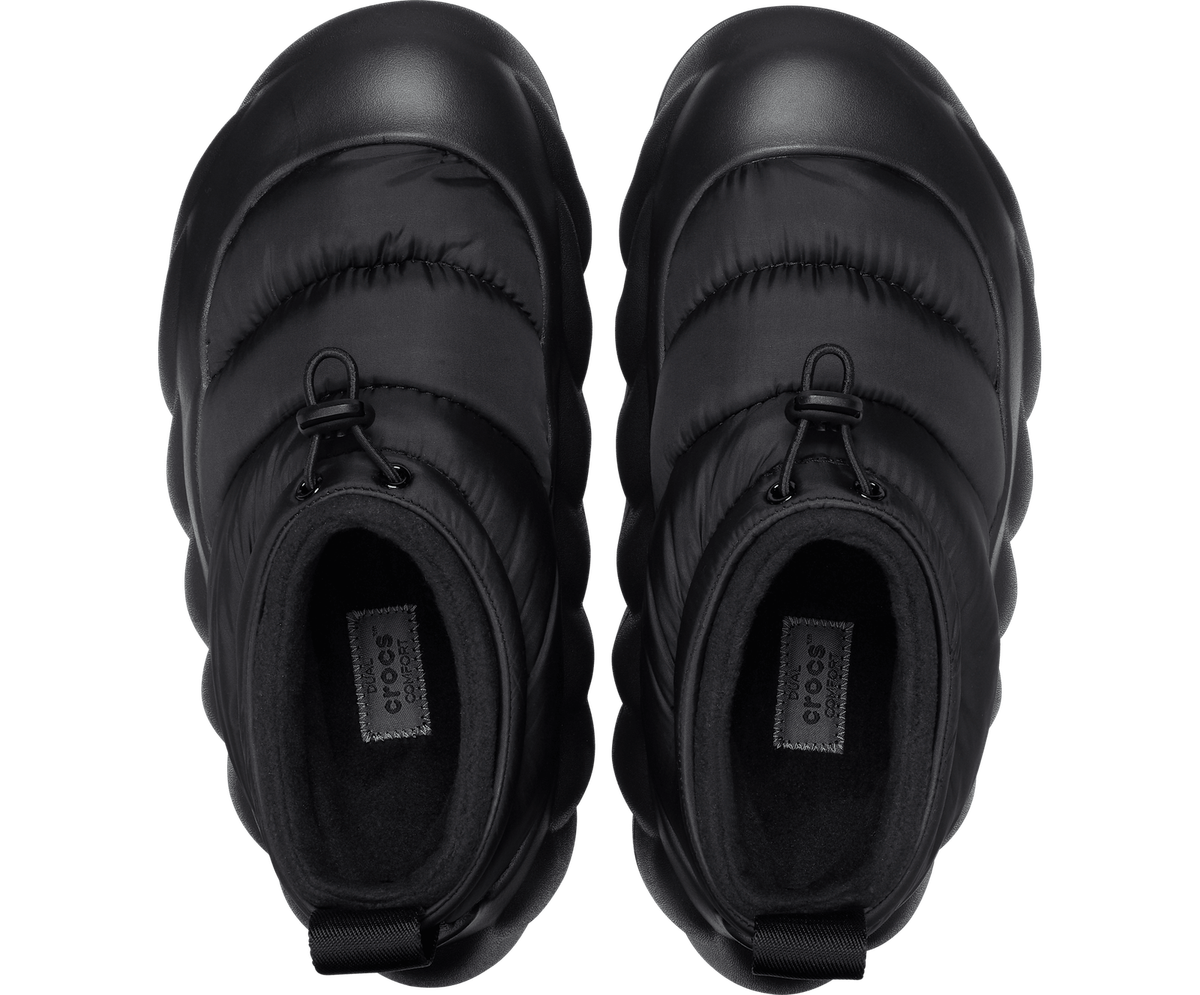 Crocs OVERPUFF SHORTY Black / Black Size M4/W6-M9/W11 | eBay