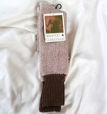 Vintage Nelson 100 Outdoor INSULATED Tube Socks Men 10-13 Brown Mid Calf NEW
