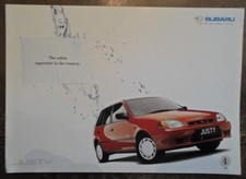 SUBARU JUSTY orig 1999 UK Mkt Sales Brochure