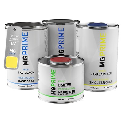 Autolack Dose Set für Ford America B7 ADFAWHA Zinc Yellow spritzfertig 3,5L