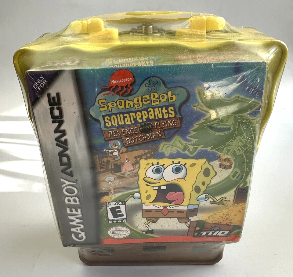 GBA SpongeBob SquarePants: Revenge Of the Flying Dutchman + Lunchbox Tin, Sealed - Image 3 of 4
