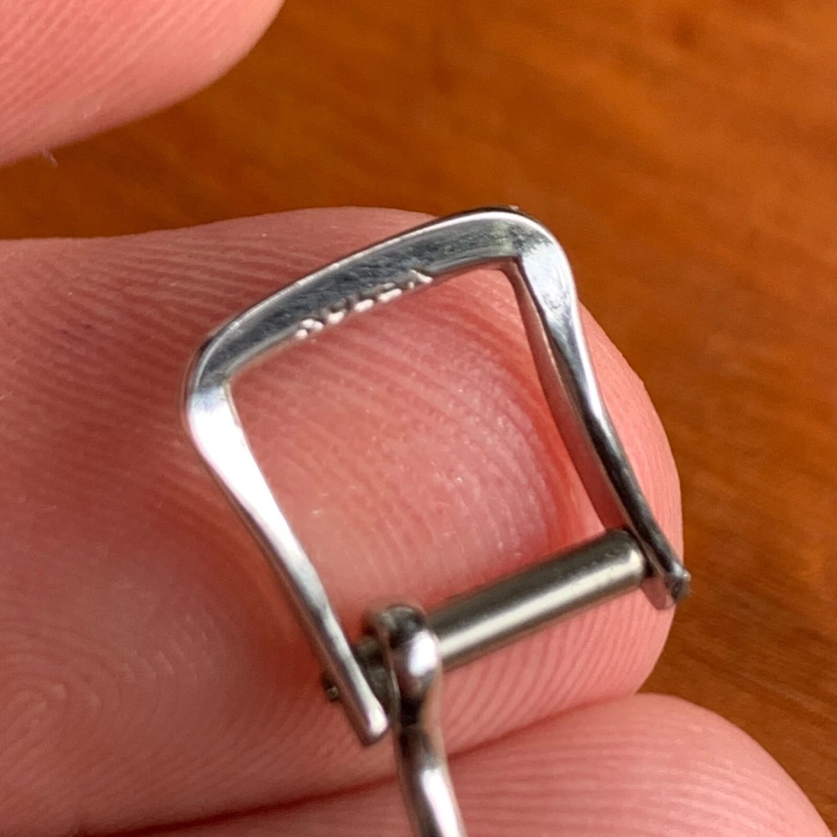 Vintage Rolex 8mm Stainless Steel Pin Buckle for Wristwatch Band