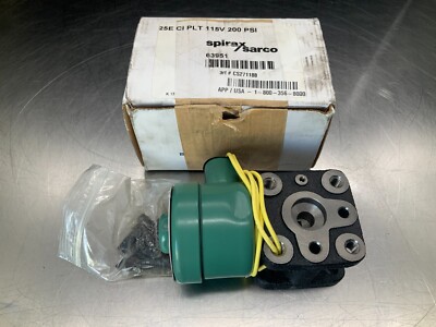 Spirax Sarco 63951 Electric Pilot, 200 psig, 392 deg F, 115 VAC