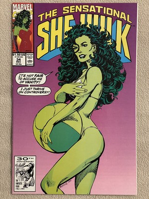 Marvel Sensational She-Hulk 34 1991 John Byrne Demi Moore Vanity Fair Homage