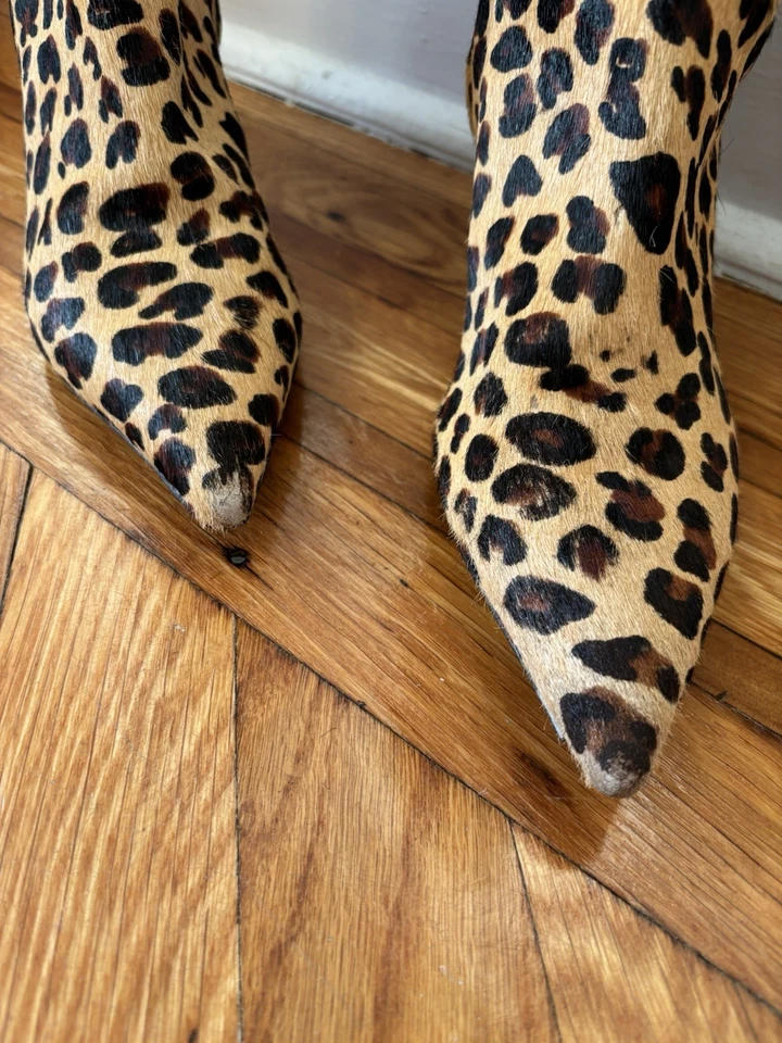Botas Cole Haan NikeAir Leopardo/Guepardo Pelo de pantorrilla Hasta la rodilla Tacón de gatito Foto 2 de 4