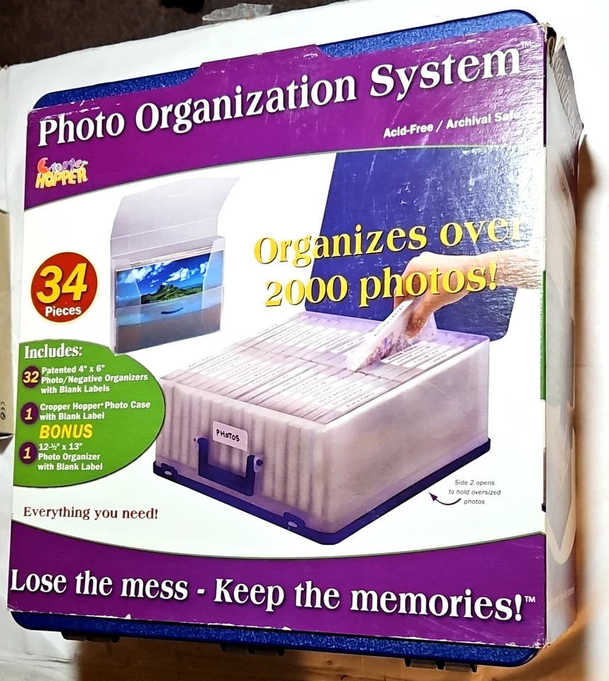 Cropper Hopper Photo Organization System 34 Pieces 2000 Photos Storage NEW Ppd2U - Image 3 of 4