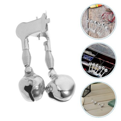 20 Pcs Stainless Steel Bite Indicator Anti Drop Fishing Bell Dual Alert
