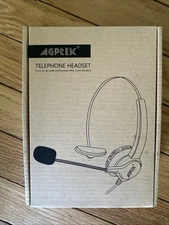 AGPTEK Telephone Headset with Noise-Canceling Microphone