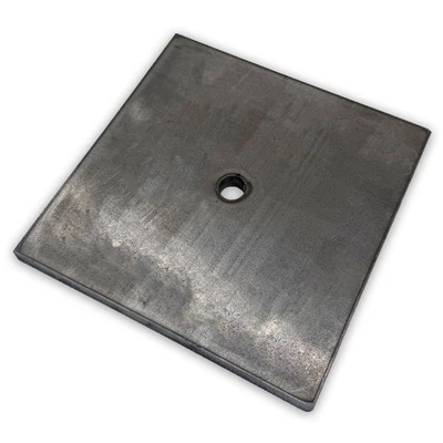 SGPLUSMH Ankerplatte Stahlplatte Mittelloch Zuschnitt 3 - 20 mm Metallplatte Kopfplatte