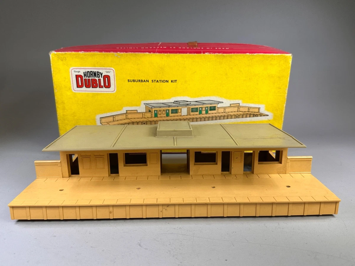 Gare Hornby Dublo AS502 + Petite Gare De Passage – OO, Vintage Angleterre (bon état)