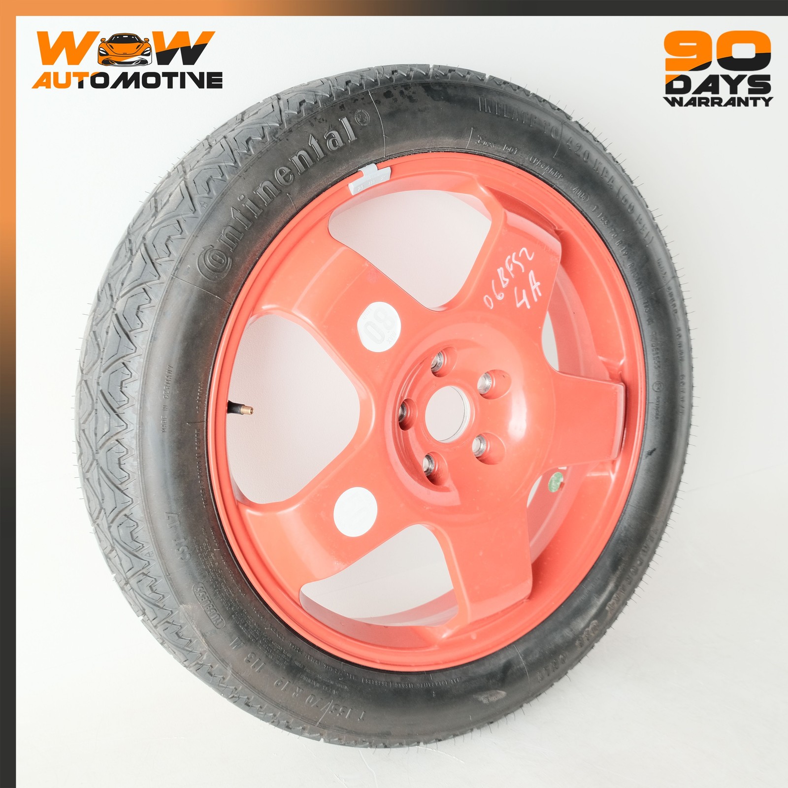 04-13 BENTLEY CONTINENTAL FLYING SPUR GTC GT EMERGENCY SPARE WHEEL TIRE RIM OEM