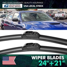 2421 Quality Bracketless Windshield Wiper Blades J-hook Pair For Chrysler 300
