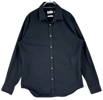 Lacoste Chemise Habillée Stretch Slim Homme Noir Taille L - 42 - Photo 1/4