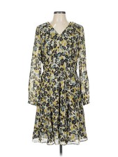 Nine West Women Yellow Casual Dress 10