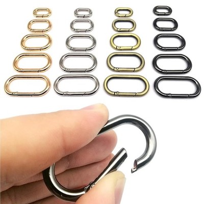 Feder O ovaler Ring Taschenriemen Schnalle Karabiner Schlüssel Hund Kette Druckknopf Clip Auslöser UK
