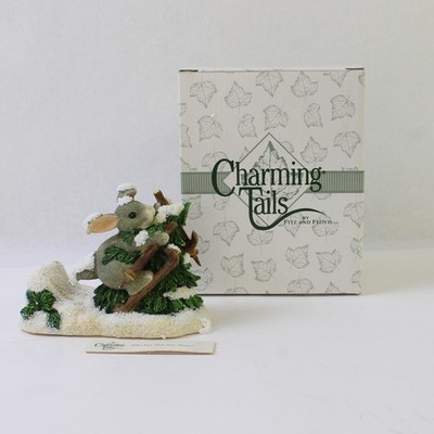 Fitz and Floyd Charming Tails Figurine  Who Put That Tree There?  87/621 Neu