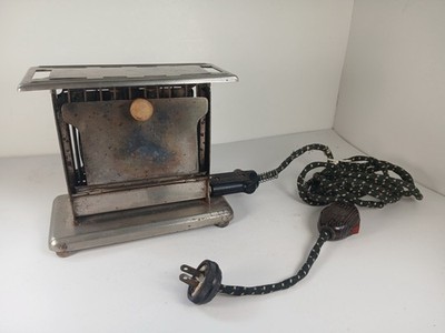 ANTIQUE SIMPLEX ELECTRIC MANUAL  FLIP TOASTER  WORKS!