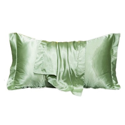 Imitation Silk Satin Pillowcase Modern Solid Color Smooth Single Pillow for Case