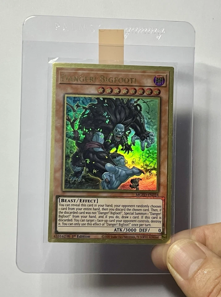 Danger! Bigfoot! MGED-EN018 (NM) Premium Gold Rare 1st Edition YuGiOh! - Image 3 of 3