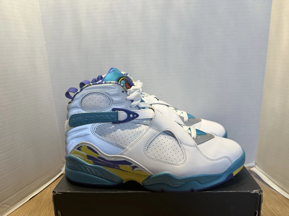 Jordan 8 Retro White Aqua W for sale | eBay