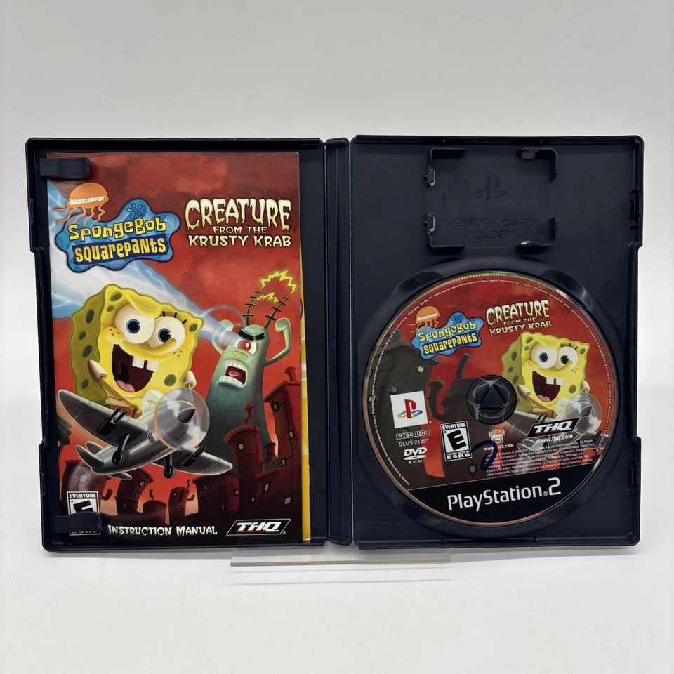 SpongeBob SquarePants Creature from the Krusty Krab (Sony Playstation 2 PS2) CIB - Image 3 of 3