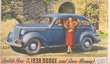 Vintage 1938 Dodge Sedan Print Ad American Woman Beauty Mopar Pre-wwii Decor Vintage 1938 Dodge Sedan Print Ad American Woman Beauty Mopar Pre-wwii Decor