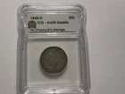 1840-O Seated Liberty Quarter no Drapery AU-55