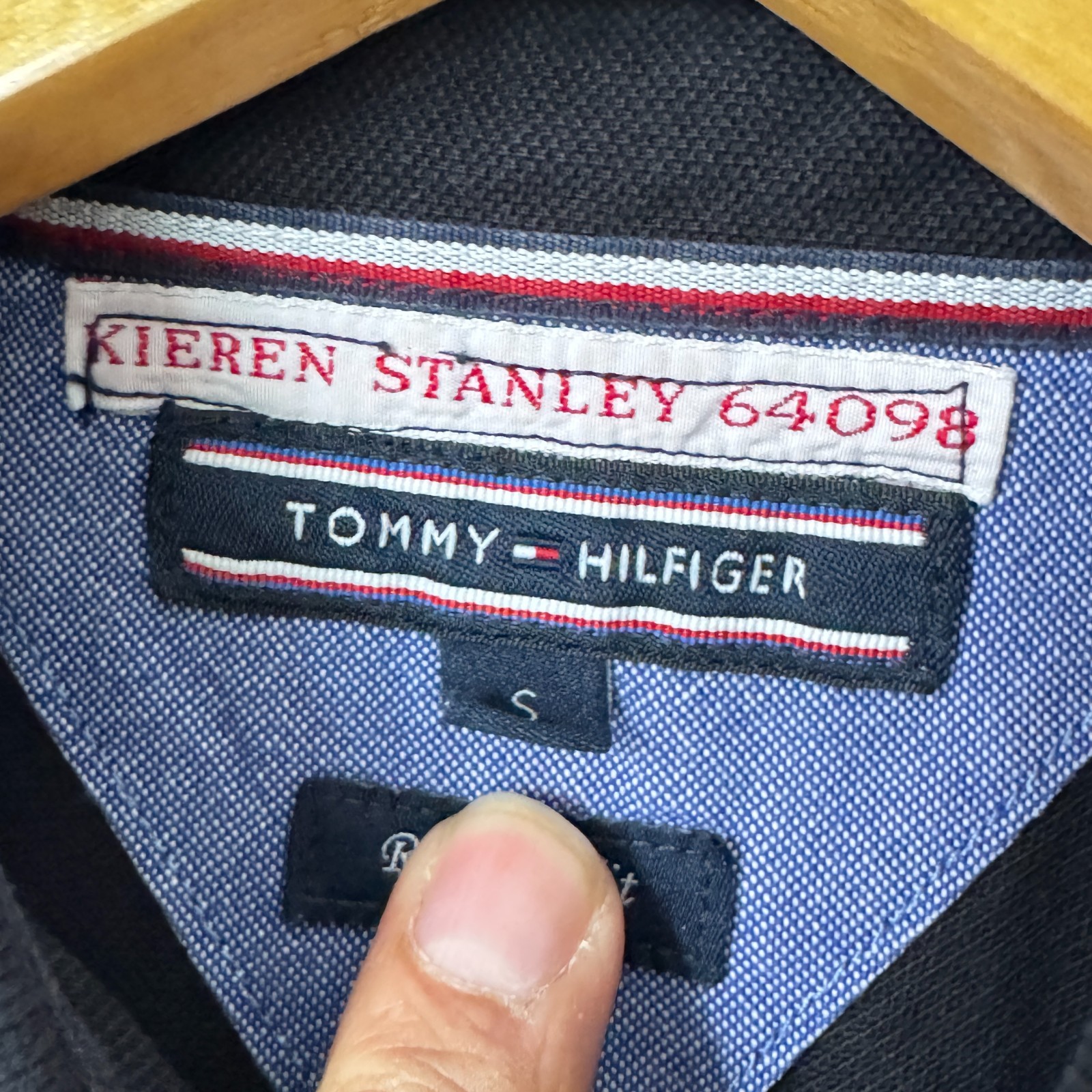 Tommy Hilfiger Men's Regular Fit Pique Polo Shirt - Black - Size S image 7