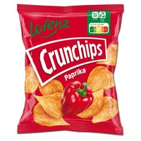(40,00€/1Kg) Lorenz Crunchips Paprika, Chips, Snack, 25G Beutel