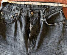 Nudie Jeans Co Black Dark Wash Slim Straight ...