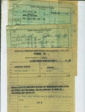 GRAND TRUNK WESTERN R.R. TRAIN ORDERS (18) ELSDON (CHICAGO) ILLINOIS 1958-1968.