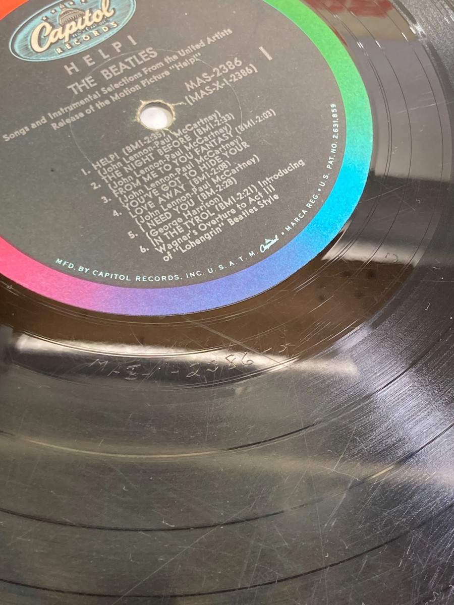 The Beatles Help! Soundtrack Vinyl LP 1965 Capitol Record MAS-2386