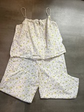 Women  s Loft Textured Floral Lounge Pajama Set Size Large